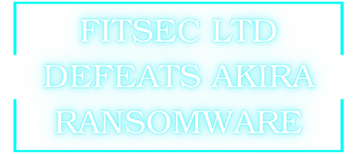 aqua colored text telling Fitsec has defeated Akira